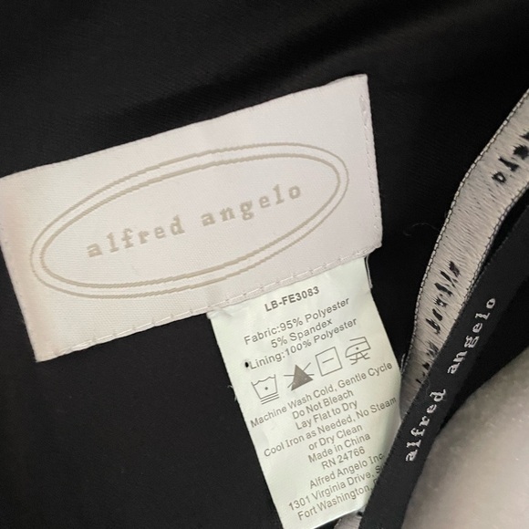 ALFRED ANGELO Women Black V-Neck Sleeveless Maxi Dress Sz large - Picture 3 of 5
